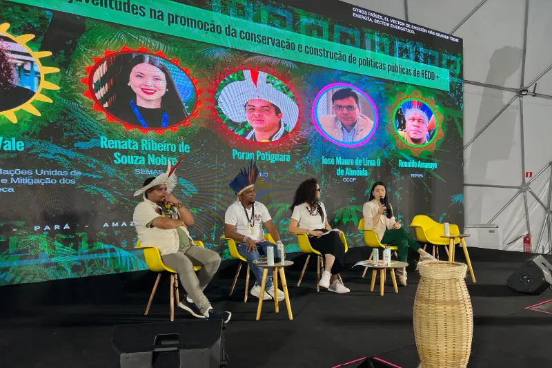 notícia: Semas incentiva na COP30 o papel da juventude na defesa do desmatamento zero