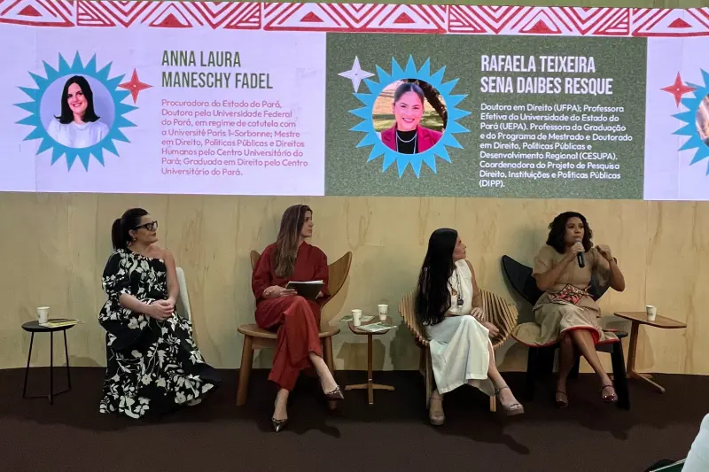 notícia: PGE destaca a importância da representatividade feminina em painel sobre legislações de proteção à mulher na COP30