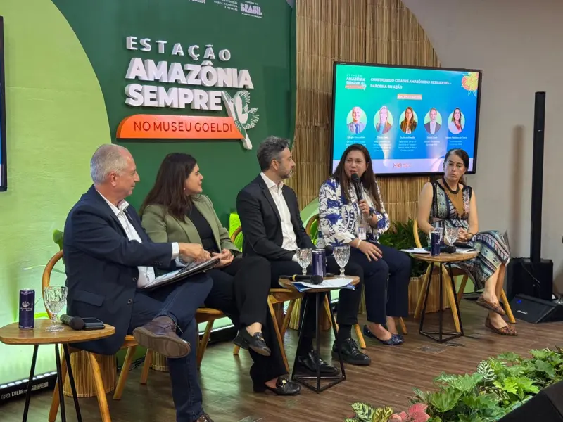 notícia: Com foco na resiliência climática, Cosanpa expõe Prodesan Pará na Estação Amazônia Sempre
