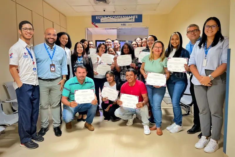 notícia: Hospital Abelardo Santos fortalece assistência ao idoso e forma mais uma turma de cuidadores